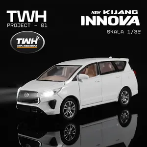 TWH PROJECT MAINAN MOBIL TOYOTA INNOVA REBORN 2025 SKALA 1:32 EXCLUSIVE DESIGN DENGAN LAMPU & SUARA BODY ABS KOLEKSI HADIAH & KADO