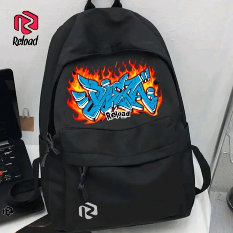 AQILABAGS-TAS RANSEL SEKOLAH DISTRO PREMIUM BACKPACK BAHAN CANVAS D300 TERBARU VIRAL Wanita Pria 1