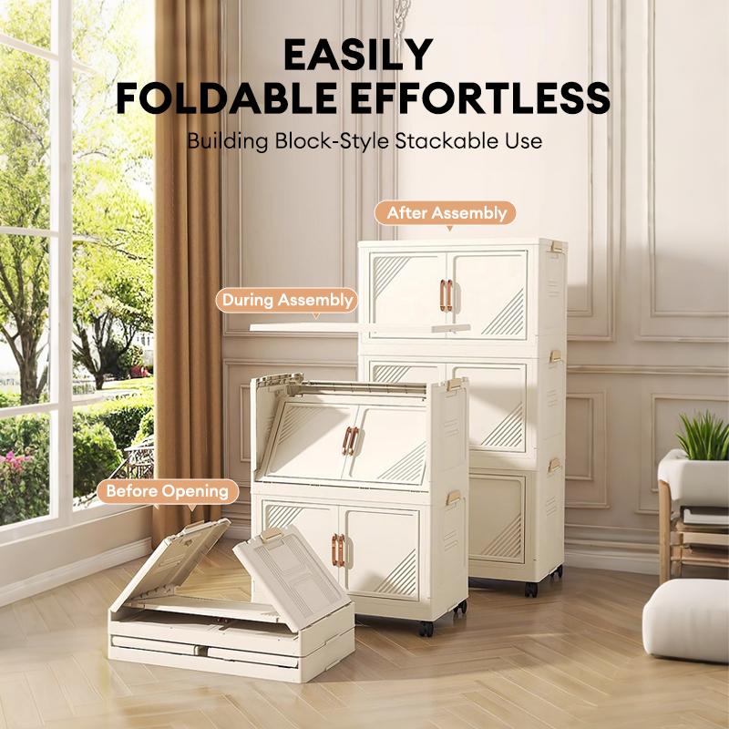 Lemari Plastik Lipat Serbaguna Susun Lemari Pakaian Plastik Penyimpanan Rumah Tangga Hemat Ruang Lemari Plastik Lipat Serbaguna Susun Lemari Pakaian Plastik Penyimpanan Rumah Tangga Hemat Ruang