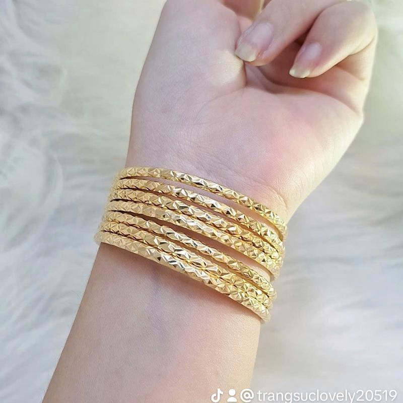  Vòng ximen bộ 7c XM20 kim cương Đồng Đỏ màu vàng 18k miền tây khóa gài 