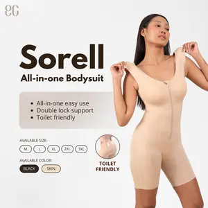 Elsas Sorell Bodysuit Shapewear Fungsional Toilet Friendly Nyaman Praktis Double Lock Support Size M-3XL