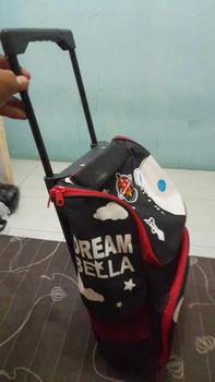 Product Review of Tas Troli Backpack Dinoo Space Untuk Laki Laki PAUD TK SD Free Jam Tangan Dan Botol Minum Keren from ☆**☆ 1