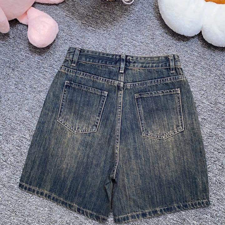 (NP01)Quần Short Ngố Nữ Kiểu Phối Túi, From Rộng, Chất Jean Không Giãn, Lai Cuốn. From từ 40-55Kg 8