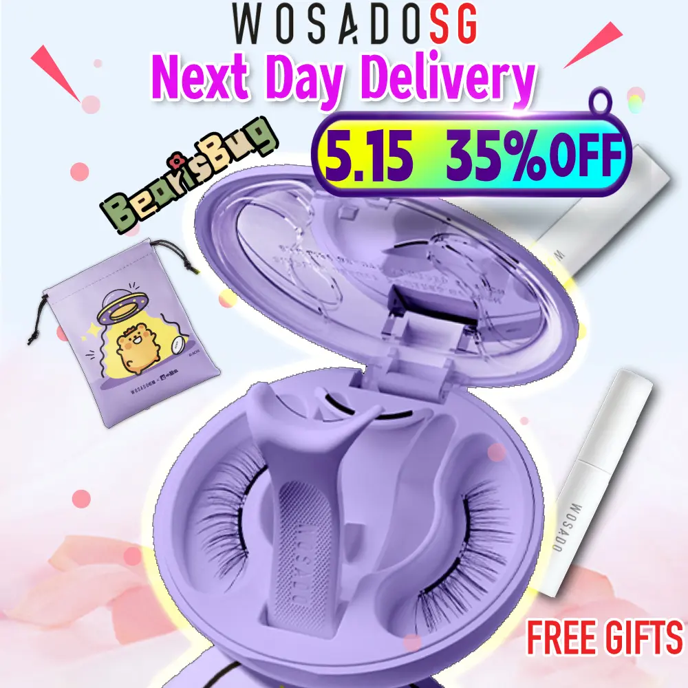 WOSADO【SG STOCK】ALL 45 & XL Designs Magnetic Eyelashes Reusable Eyelash Fake Lashes Extension Silky Plume Iris Frost Sunset Diamond Ultra Luna Ice Velvet Pudding Chiffon CoCo Butterfly Cloudy Honey Black Pear Blossom Foxy