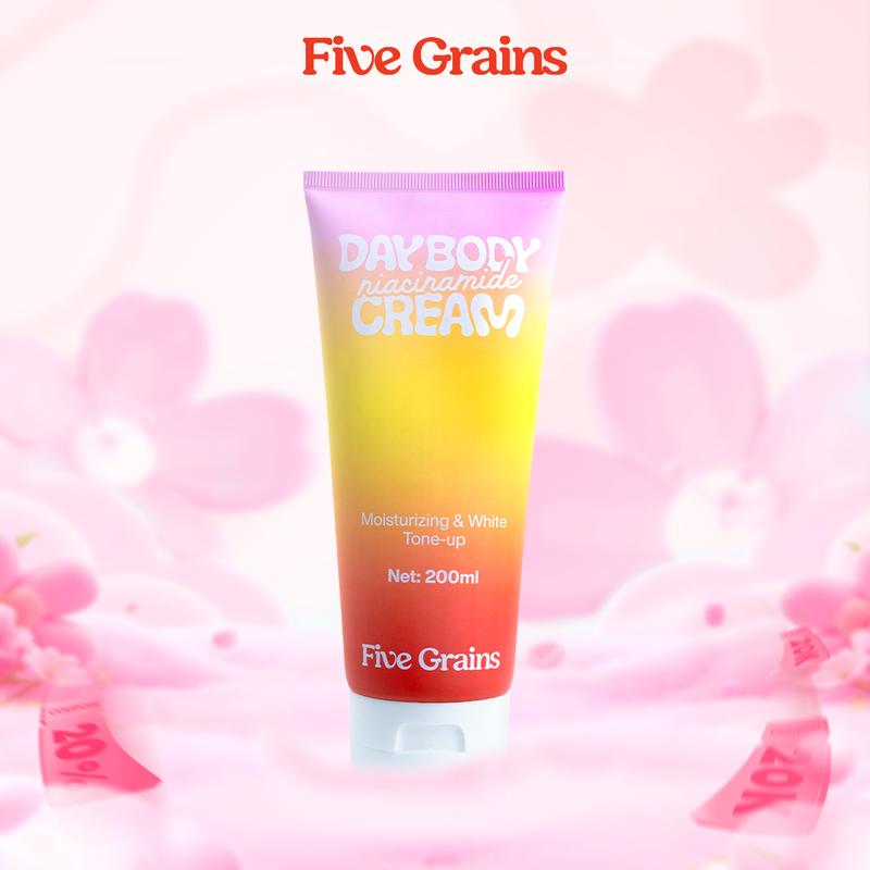 I Kem dưỡng Cao cấp Five Grains giúp làm trắng da Niacinamide Alpha-Arbutin ban ngày 200ML - A04