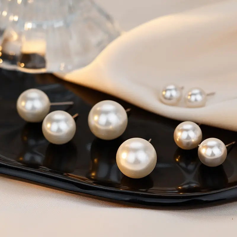 Handcrafted 925 Silver Pearl Stud Earrings | Premium Crystal-Grade Luster, Minimalist Luxury for Singapore’s Fashion-Forward