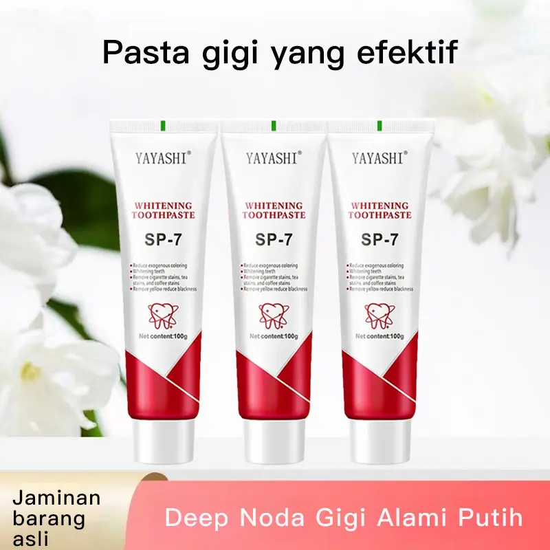 [3PCS]Pasta gigi SP4/SP7 odol pemutih gigi dan karang gigi Rrobiotic Whitening Toothpaste -Perawatan Mulut Menyegarkan untuk Gigi Bersih, Cocok untuk Priadan Wanita SP-7/100g BPOM