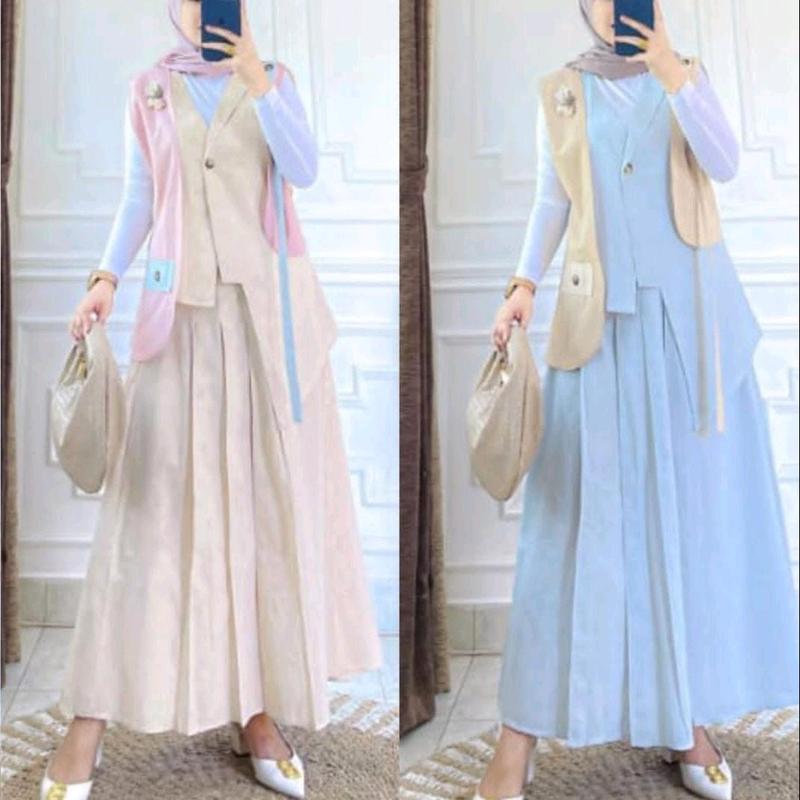 Baju Set  Rok 3 in Oan  WAnita Premium 0