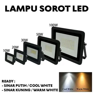Lampu Sorot LED 10W 20W 30W 50W 100W 200W / Outdoor/ Tembak / Panggung/ Lapangan / Taman /Kap Sorot