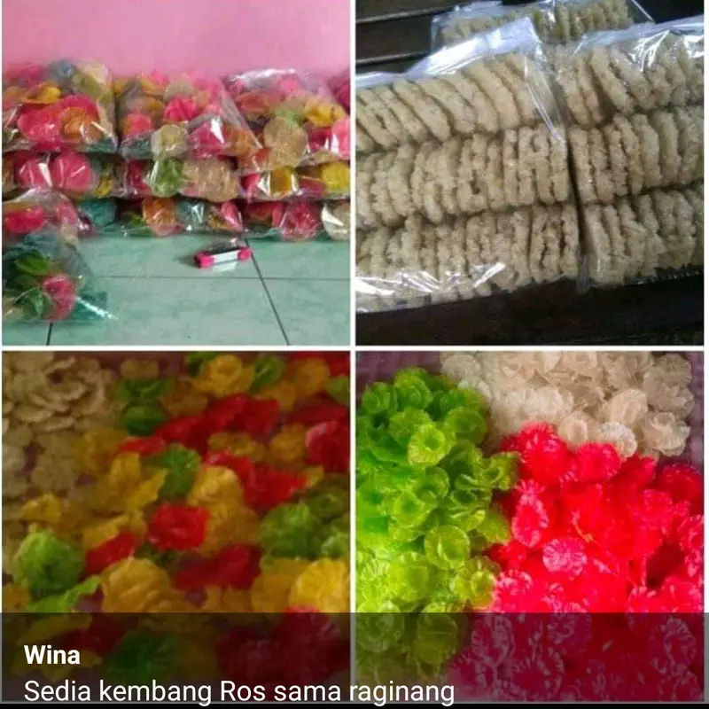 Kerupuk Dapros Kembang Bunga Rose Cemilan 1