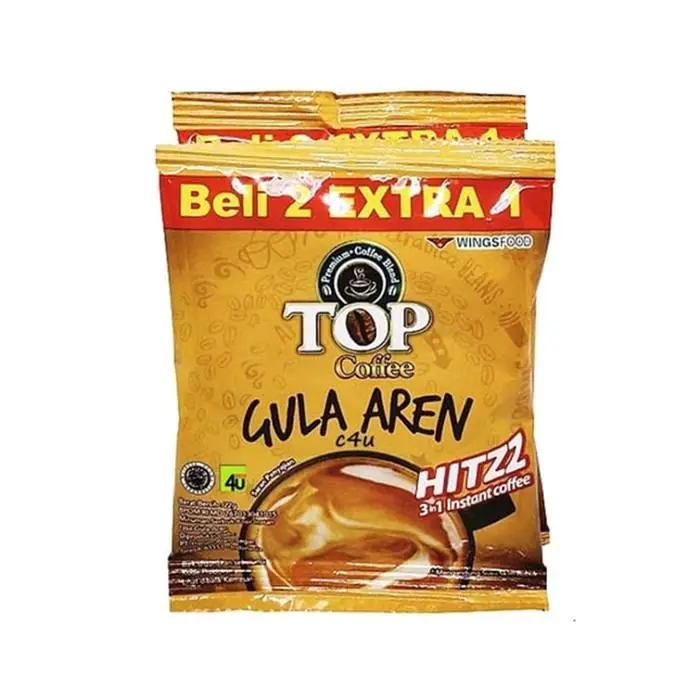 BELI 2 PCS GRATIS 1 PCS | Top Gula Aren Kopi Instant | 1 Renceng 15 pcs