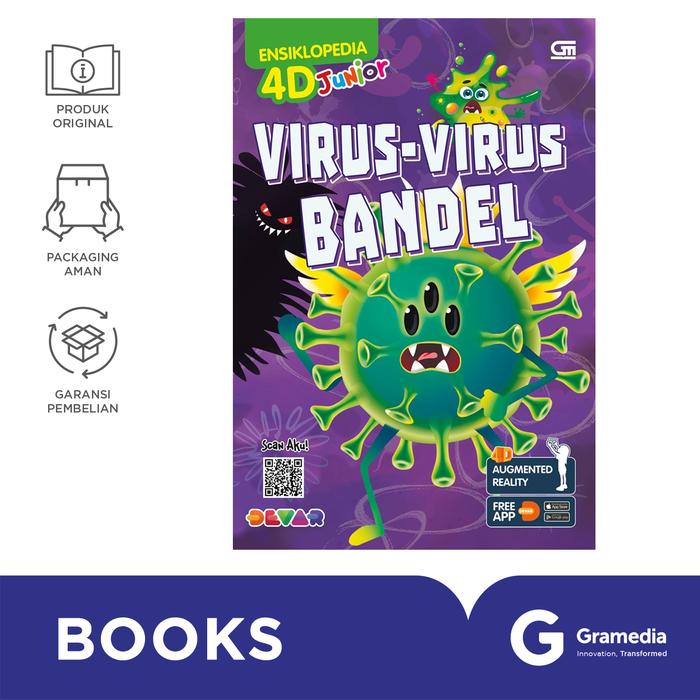 Gambar Buku Ensiklopedia 4D Junior: Virus-Virus Bandel (Virus Hunt) - - dari Gramedia Kota Pekanbaru Tokopedia