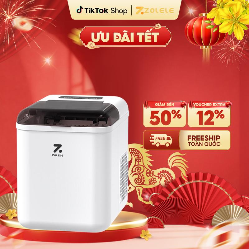  Máy làm đá viên thông minh siêu tốc Zolele IM01 công suất lớn 105W 