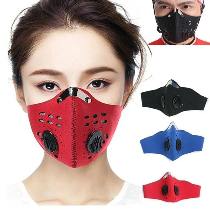 Khẩu Trang & Mặt Nạ, Thích Hợp Cho Xe Đạp, Xe Máy, Trượt Tuyết, Đạp Xe, Thể Thao Ngoài Trời, Kiểu Bịt Miệng, Chống Bụi, Có Bộ Lọc, CCC