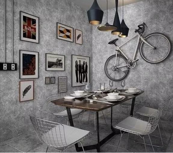 Combo 5 Cuộn Giấy Dán Tường Giả Xi Măng [Free_Ship] Cuộn Decal Dán Tường Có Keo Bóc Dán Dễ Dàng Cho Nội Thất