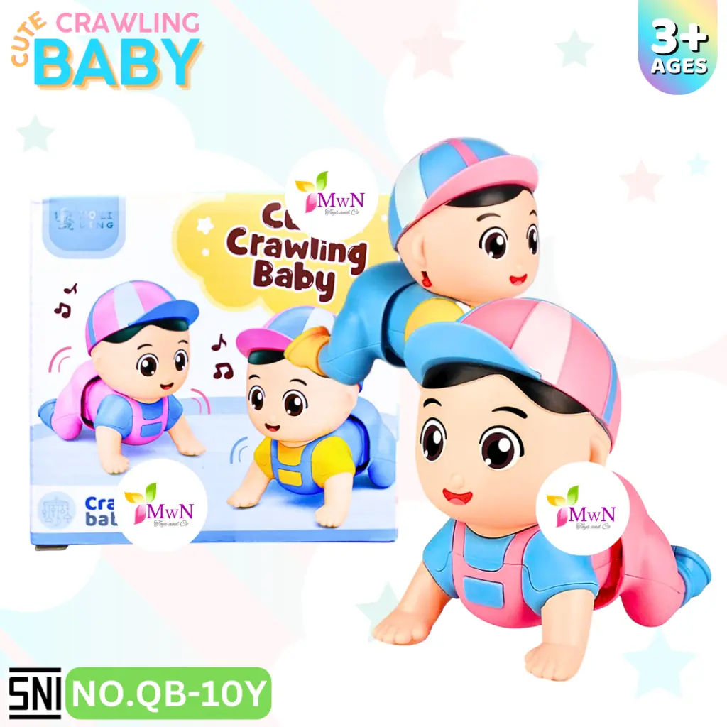 MWN Mainan Bayi Merangkak Cute Crawling Baby No.QB-10Y