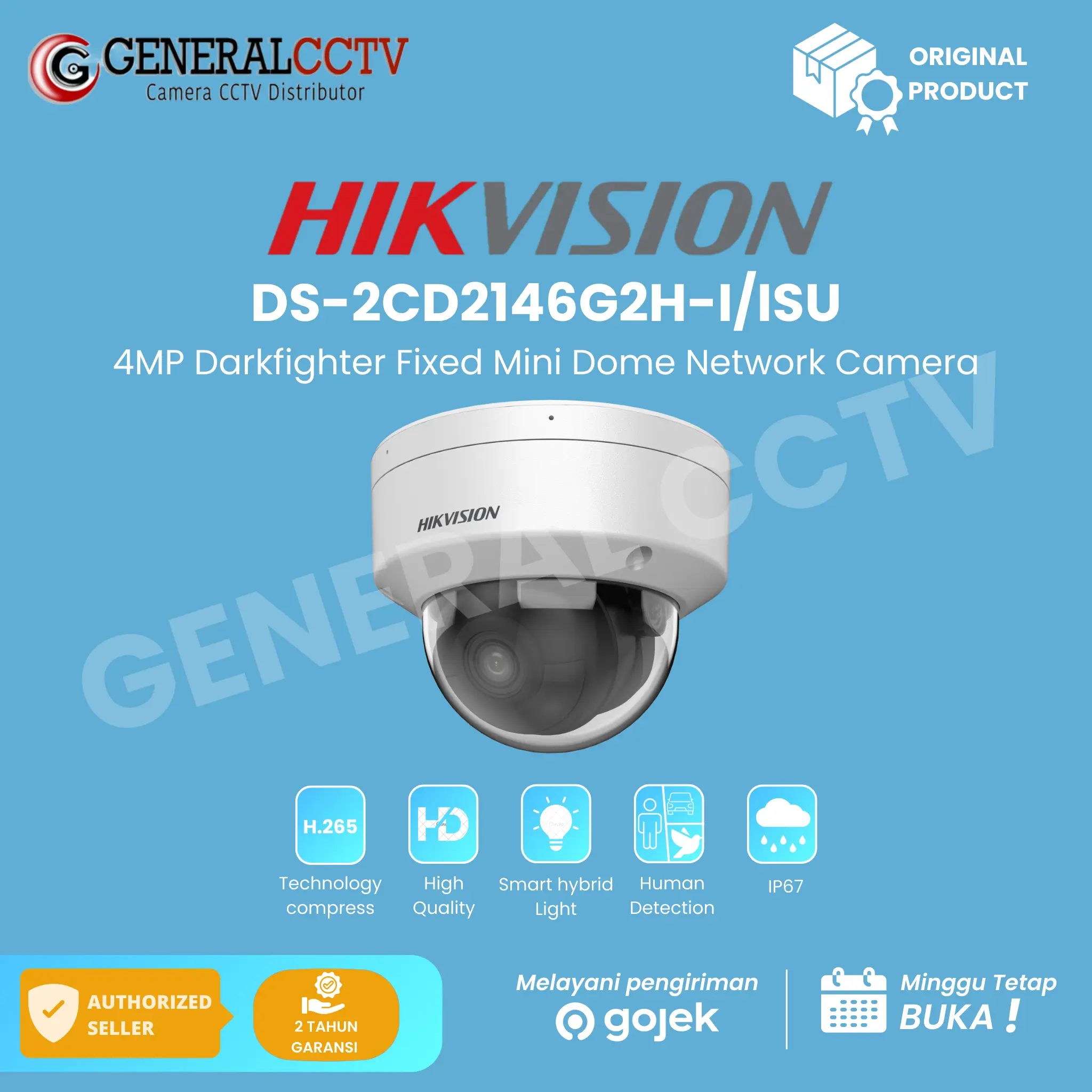 Hikvision DS-2CD2146G2H-I-ISU IP Kamera 4MP Darkfigter Dome Camera