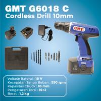 Gambar GMT G6018 C Cordless Drill 10mm dari Drill&Co Kota Administrasi Jakarta Barat 1 Tokopedia