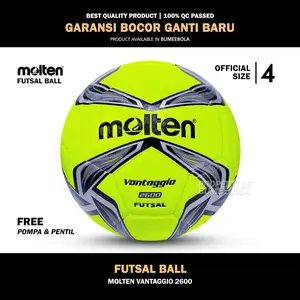 Bola Futsal Grade Original Size 4 Molten V 2600 Press | 100% Real Pict | Ball | Indoor | Outdoor Pompa
