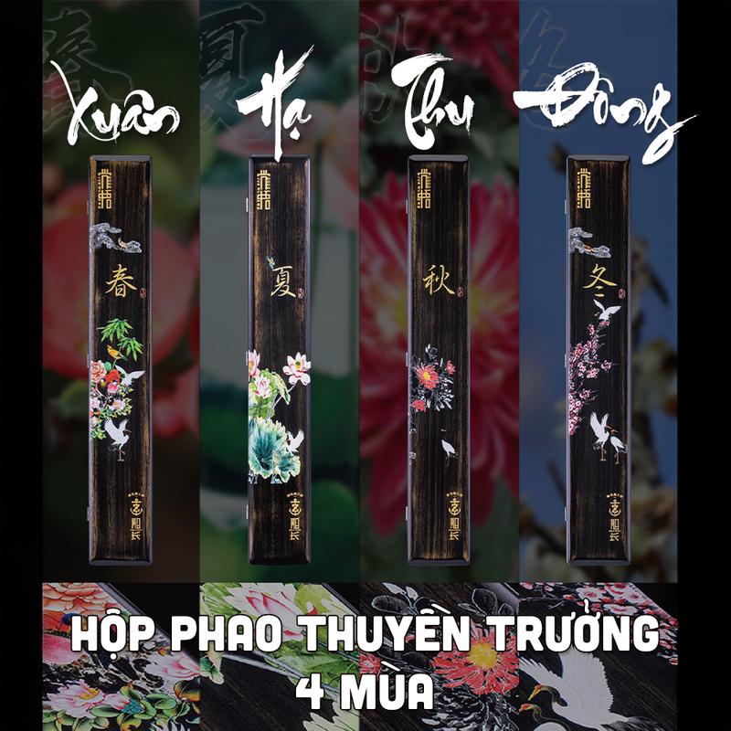 Hộp đựng phao câu cá Thuyền Trưởng - phiên bản 4 mùa sơn mài giới hạn - Chính hãng