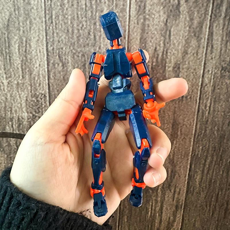 Product Introduction of DIY Multi-jointed Movable Action Figure Weapons DIY Assembly Robot Model Toys Decompression Artifact Souptoys Toys 4