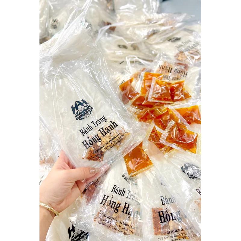  combo 10 bánh tráng me hồng hạnh  kèm sốt me - ly  