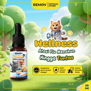 Remov Obat Batuk Premium Mengatasi Flu InfluenzaTahunan Batuk Demam Kucing Anjing 20ml