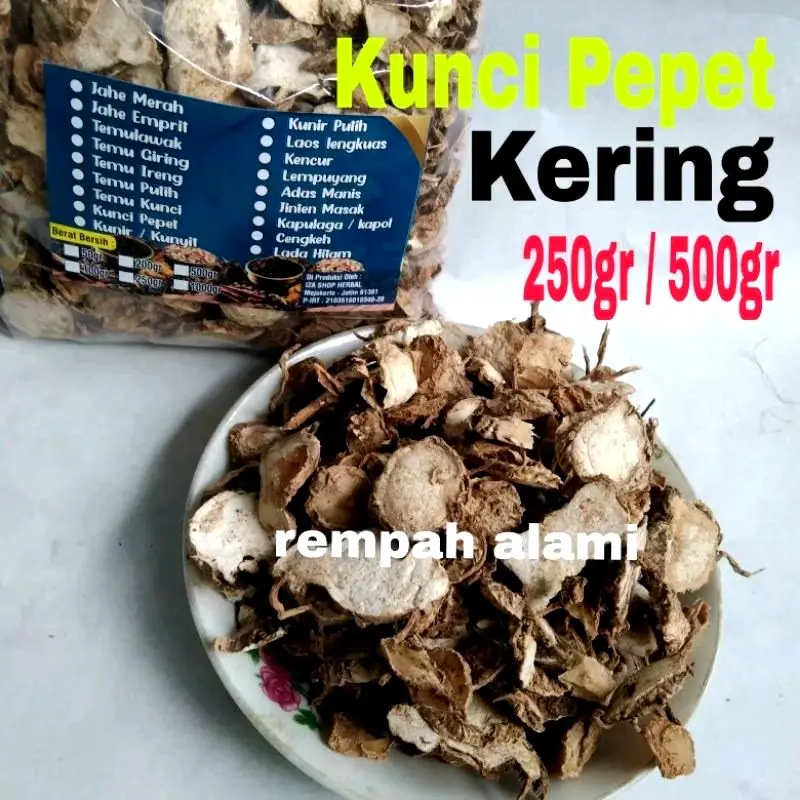 Kunci Pepet / Temu Rapet iris kering 250/500gr 0