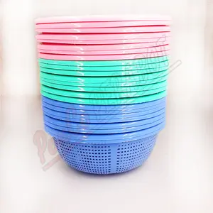 24 PCS - Wakul Hajat Bakul Nasi Besek Plastik Warna Keranjang Penyimpanan Wadah