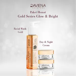 PAKET HEMAT GOLD DAVIENA SKINCARE Kulit Kering Pemutihan Kontrol Minyak