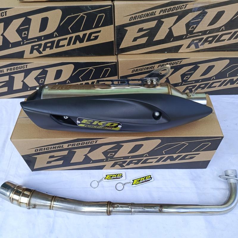 KNALPOT RACING ORIGINAL EKD RACING FULLBASS HARIAN UNTUK MOTOR MEGAPRO VERZA KING CBR 150 FACELIT MX KING BISON GSX 1