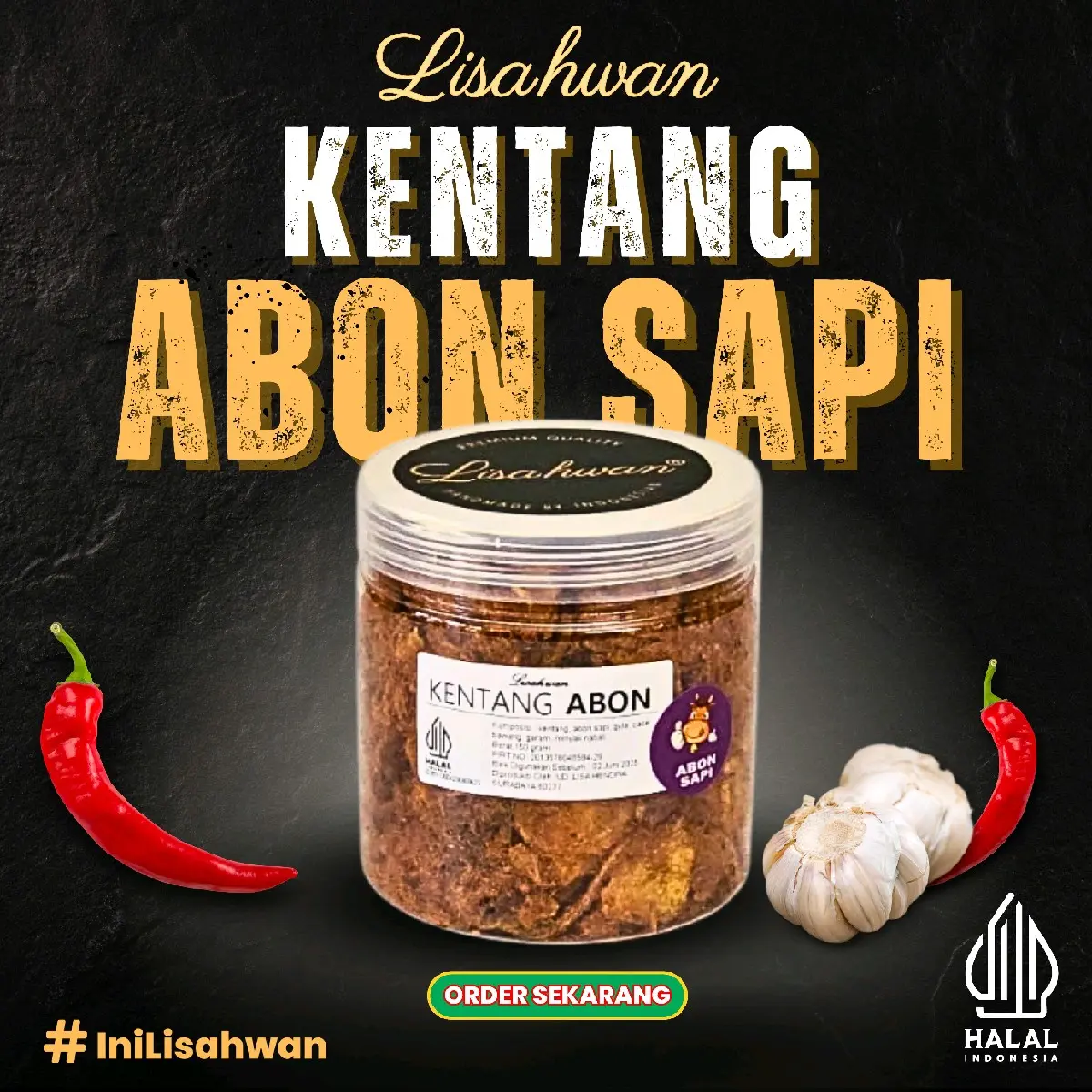 KENTANG ABON LISAHWAN 150gram