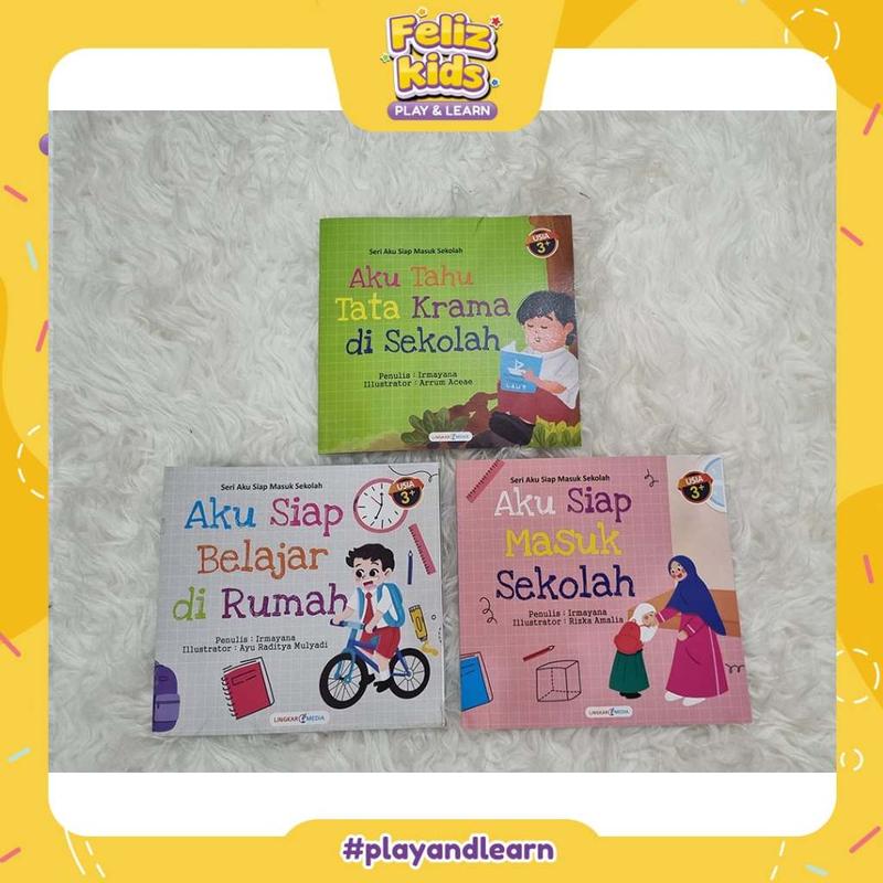 [FELIZKIDS] [BK30] Buku cerita bergambar anak SERI AKU MASUK SEKOLAH 0