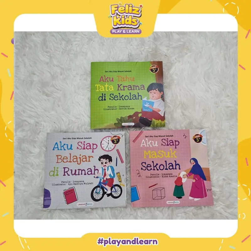 [FELIZKIDS] [BK30] Buku cerita bergambar anak SERI AKU MASUK SEKOLAH 0