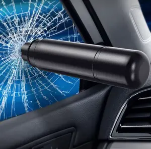 [Waktu terbatas dan gratis ongkos kirim] Palu pengaman mobil pemecah kaca mobil alat pemotong sabuk pengaman serbaguna alat pelarian darurat
