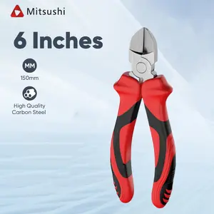 Mitsushi Tang Potong 6 Inch Tang Pemotong Diagonal Tugas Berat Diagon Krom Vanadium Tang Penjepit