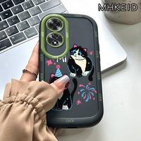 Gambar MHKEID Casing Hp untuk OPPO A60 4G Case Pola Anjing hitam Kasing kepulan krim Silikon Softcase Casing - Gaya1, OPPO A60 4G dari MHKEID MALL Kab. Tangerang 5 Tokopedia