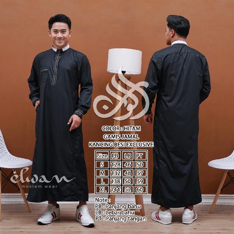 BUSANA MUSLIM GAMIS / JUBAH PRIA JAHITAN SAUDI PUTIH,HITAM, BIRU MUDA, NAVY, TOSCA, HIJAU TUA,KUNYIT, OLIVE, ARMY, MARON, SAGE, ABU TUA, SILVER, COKSU, GAMIS MADINAH, MADAD, JAMAL, THOBA, ADAM, ASTRO SIZE S,M,L,XL 1