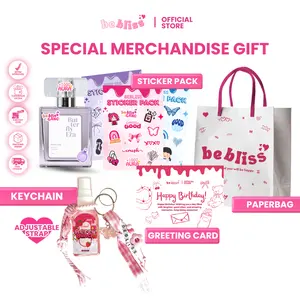 Bebliss Special Merchandise Gift Stiker Pack keychain Greetings Card Paperbag Kartu Ucapan Hadiah Stationery
