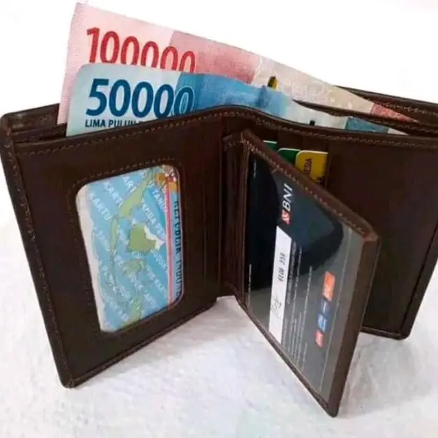 Dompet Kulit Model Lipat Buku 100% ORIGINAL Kulit Asli 0