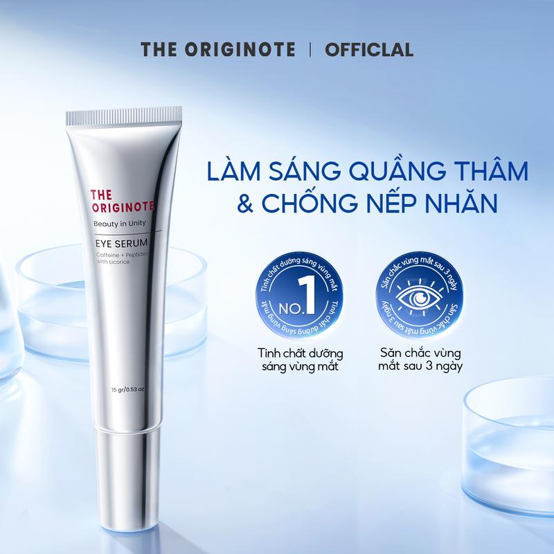 Kem mắt giảm thâm The Originote giảm thâm mắt chăm sóc mắt làm sáng vùng da mắt cấp ẩm căng bóng serum 15g