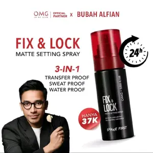 OMG OH MY GLAM Fix & Lock Matte Setting Spray, 24 Jam Makeup Anti-Longsor!