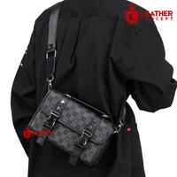Gambar Leather Concept HORNET Tas Pria Selempang Premium Anti Air | Sling Bag Cowok Stylish Korean Messenger Bag Kantor Casual - Monochrome dari Leather Concept Kota Tangerang 5 Tokopedia
