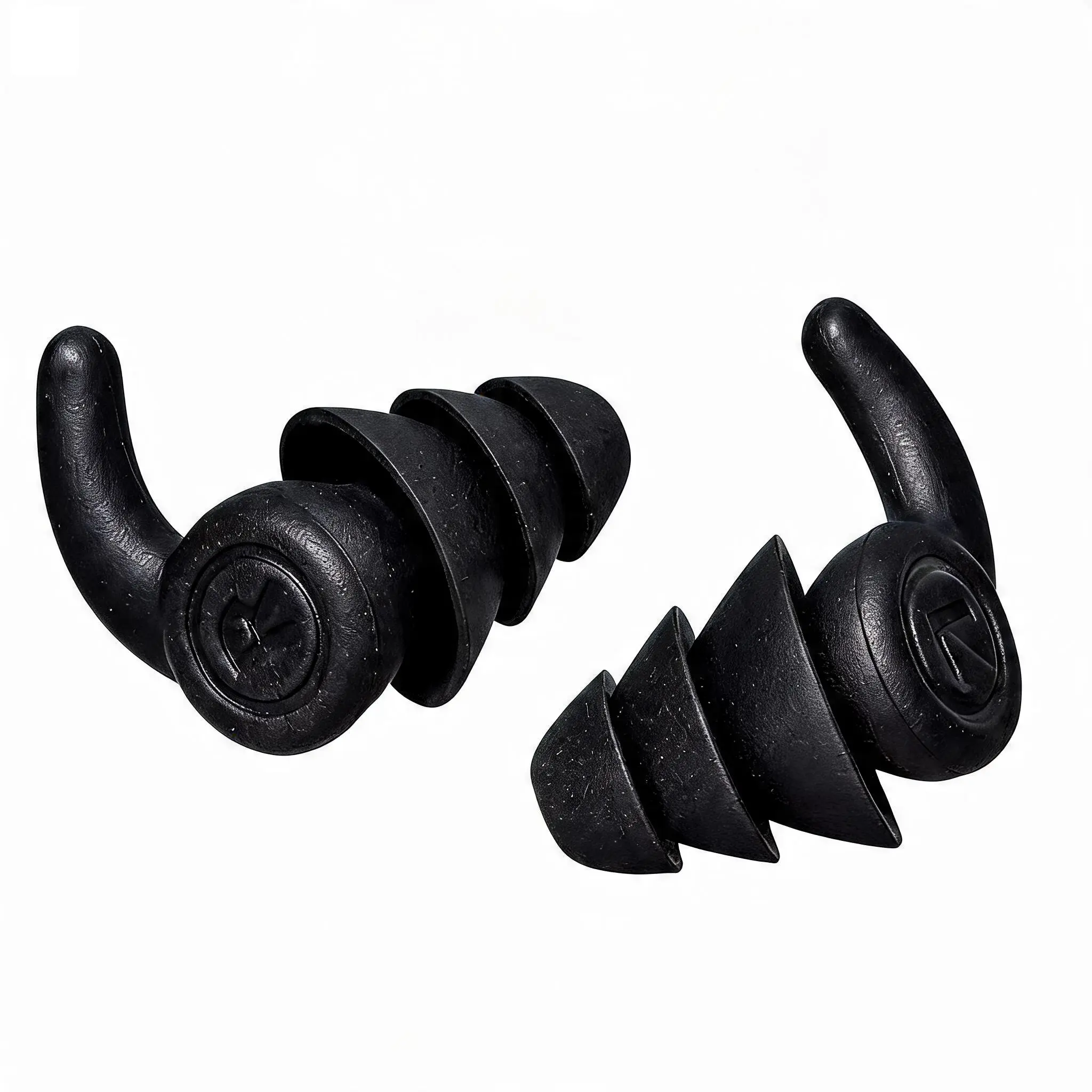 TaffSPORT Penutup Kuping Telinga Earplug Shark Fin Waterproof Silicone MR99B Desain Ergonomis Nyaman Perlindungan Tahan Air IPX8 Kurangi Kebisingan 3 Layer Silikon Lembut untuk Ketenangan Tidur dan Berenang