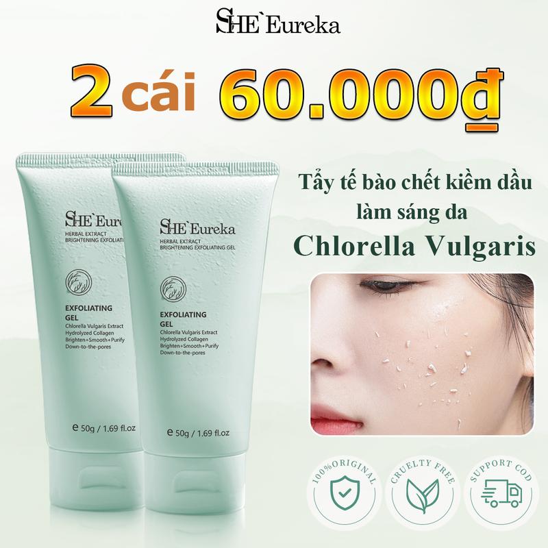 1PC 49.000₫ SHEEureka Chlorella Exfoliating dành cho mặt Sữa rửa mặt tẩy tế bào chết Kiểm soát dầu Làm sạch sâu | Tẩy tế bào chết thu nhỏ lỗ chân lông Tươi mới | Phù hợp với mọi loại da