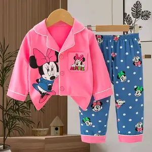 Piyama Anak Organik PPK Minie' Pink polka Jjb