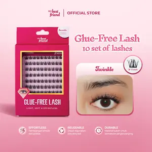 MY BEST FRIEND ( TWINKLE ) - CLUSTER EYELASH 10 SET BULU MATA TANPA LEM PREMIUM BULU MATA TANPA LEM LANGSUNG TEMPEL BULU MATA EYELASH EXTENSION LEM BULU MATA EYELASH BULU MATA PALSU LANGSUNG TEMPEL EYELASH TANPA LEM LANGSUNG TEMPEL BULU MATA TANPA LEM