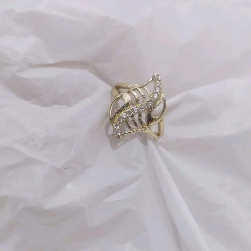 SWASA TERLARIS Cincin Permata dubai ombak petir cinta Cantik Mewah Awet Elegan 6