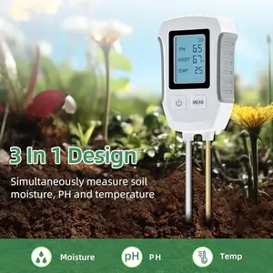 Alat Pengukur Tanah Digital 3in1 Soil Tester PH Humidity Temp - YG39