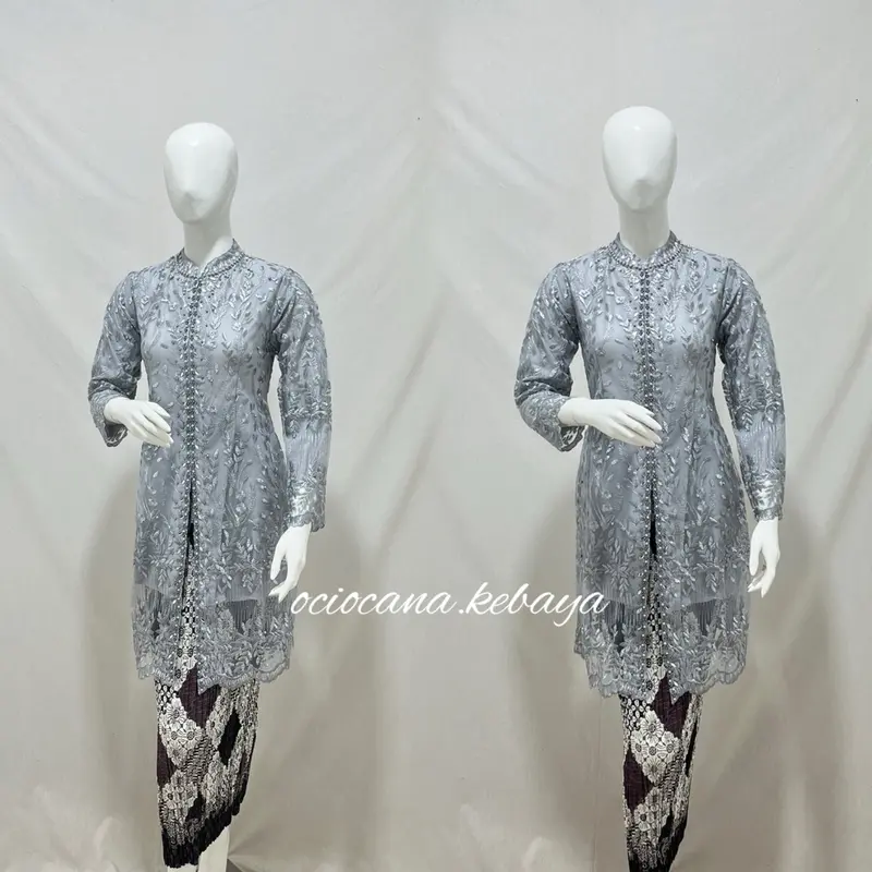 Kebaya Shanghai tille payet / kebaya tunik / kebaya modern 8